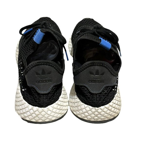 Adidas Men\'s Deerupt Alphatype Running Shoe Size 9 Black White Blue main image 4